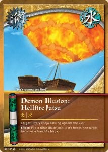 Demon Illusion: Hellfire Jutsu card artwork