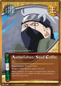 Assimilation: Sand Coffin card artwork