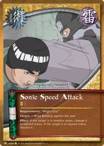 Sonic Speed Attack card artwork