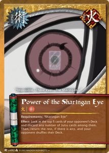 Power of the Sharingan Eye card artwork
