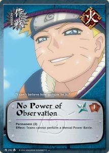 No Power of Observation card artwork