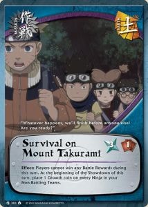 Survival on Mount Takurami card artwork