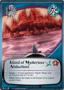 Island of Mysterious Abductions card artwork