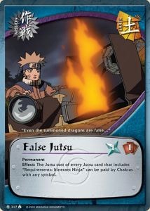 False Jutsu card artwork