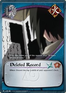Deleted Record card artwork