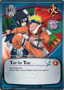 Toe to Toe card artwork