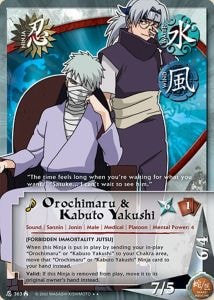 Orochimaru & Kabuto Yakushi card artwork