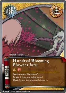 Hundred Blooming Flowers Jutsu card artwork