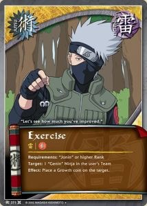Exercise card artwork