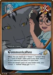 Communication card artwork