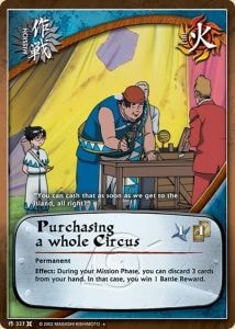 Purchasing a whole Circus card artwork
