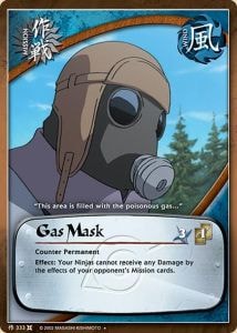 Gas Mask card artwork