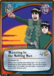 Running to the Setting Sun card artwork