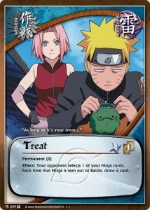 Treat card artwork