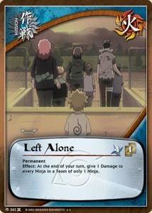 Left Alone card artwork