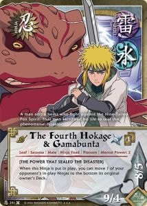 The Fourth Hokage & Gamabunta card artwork
