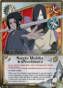 Sasuke Uchiha & Orochimaru card artwork