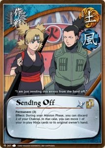 Sending Off card artwork