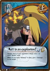 Art is an explosion! card artwork