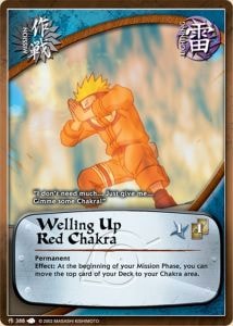 Welling Up Red Chakra card artwork