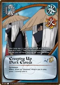 Creeping Up Dark Clouds card artwork