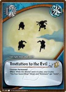 Invitation to the Evil card artwork