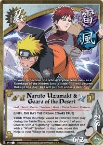 Naruto Uzumaki & Gaara of the Desert card artwork