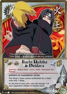 Itachi Uchiha & Deidara card artwork