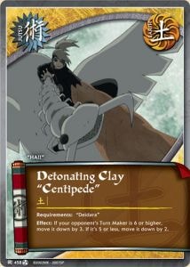 "Detonating Clay "Centipede" card artwork