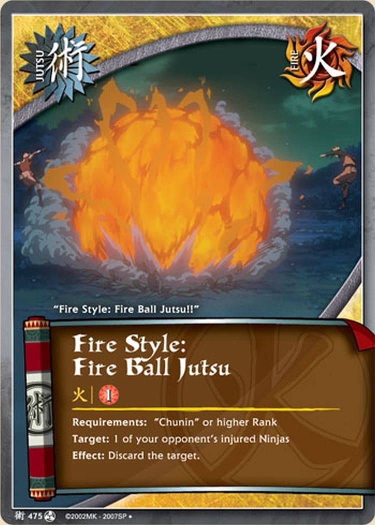 Fire Style: Fire Ball Jutsu card artwork