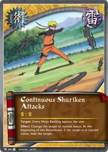Continuous Shuriken Attacks card artwork