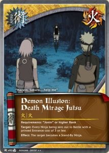 Demon Illusion: Death Mirage Jutsu card artwork