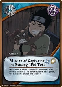 Mission of Capturing the Missing "Pet Tora" card artwork
