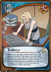 Lottery card artwork