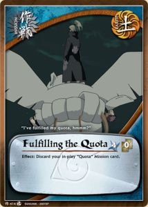 Fulfilling the Quota card artwork