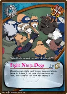 Eight Ninja Dogs card artwork
