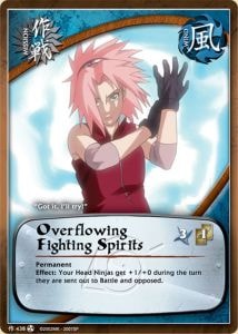 Overflowing Fighting Spirits card artwork