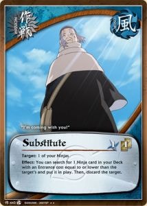 Substitute card artwork