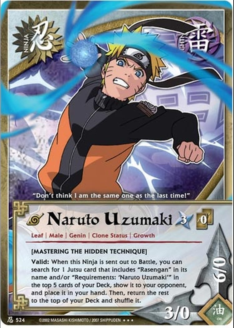 Naruto Uzumaki card artwork