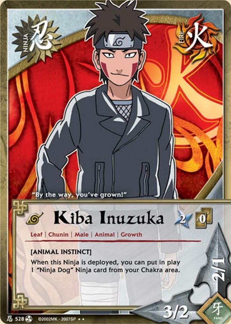 Kiba Inuzuka card artwork