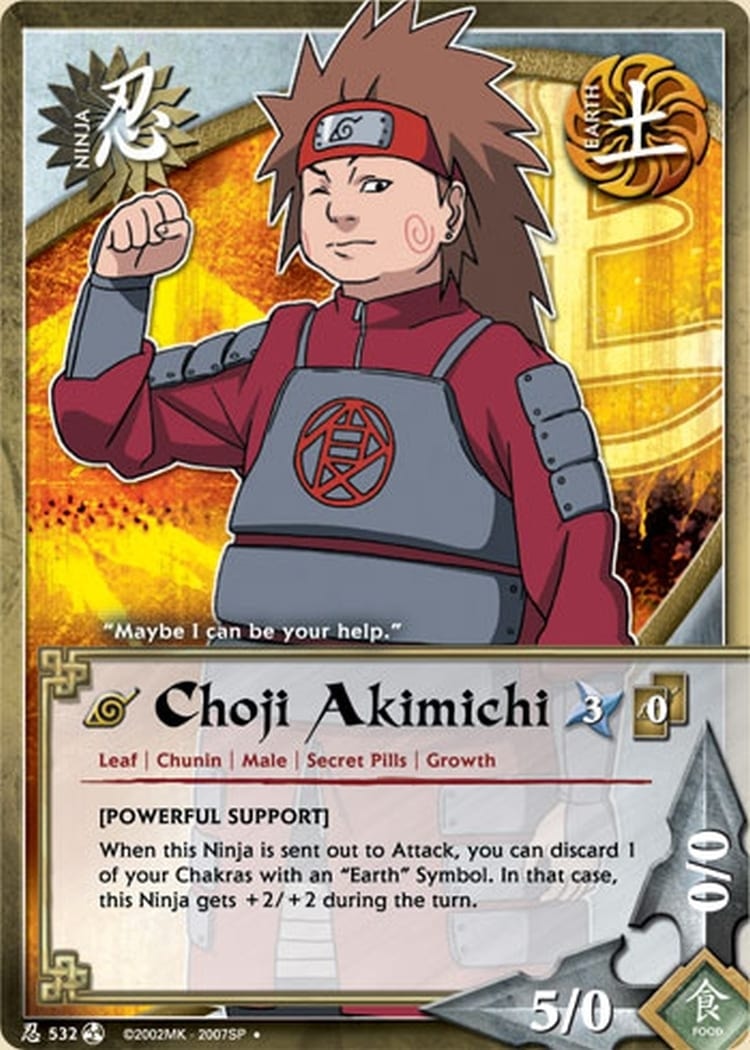 Choji Akimichi card artwork