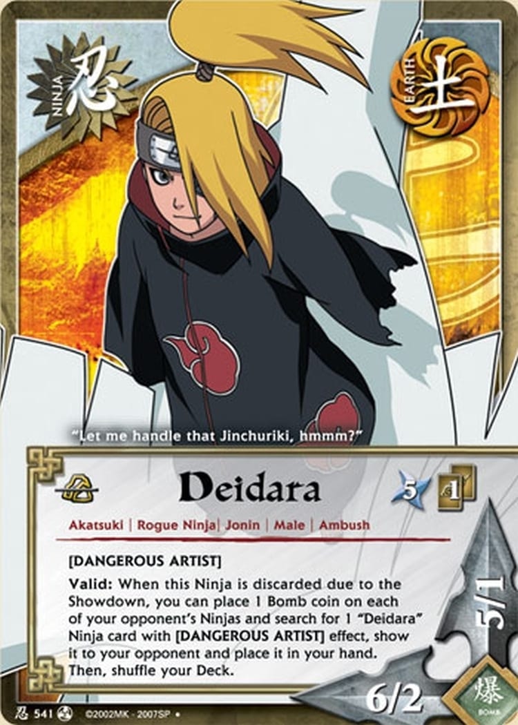 Deidara card artwork