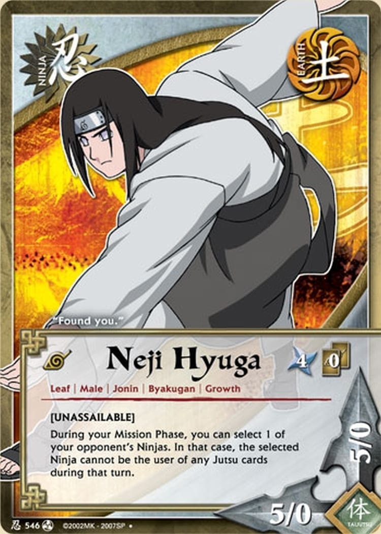 Neji Hyuga card artwork