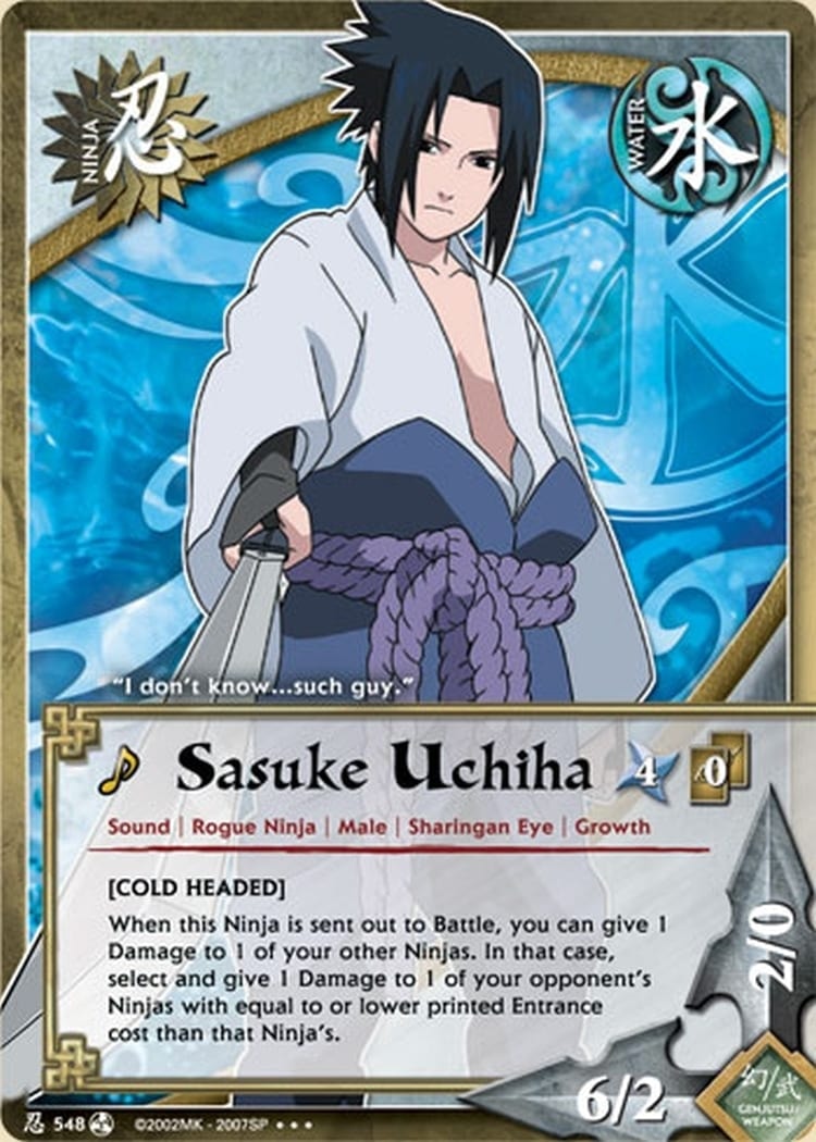 Sasuke Uchiha card artwork