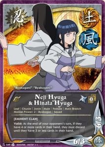 Neji Hyuga & Hinata Hyuga card artwork