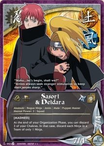 Sasori & Deidara card artwork