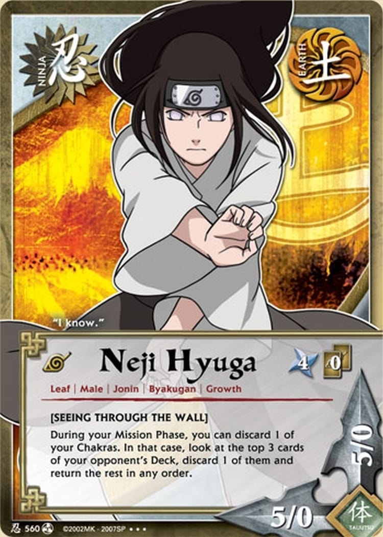 Neji Hyuga card artwork