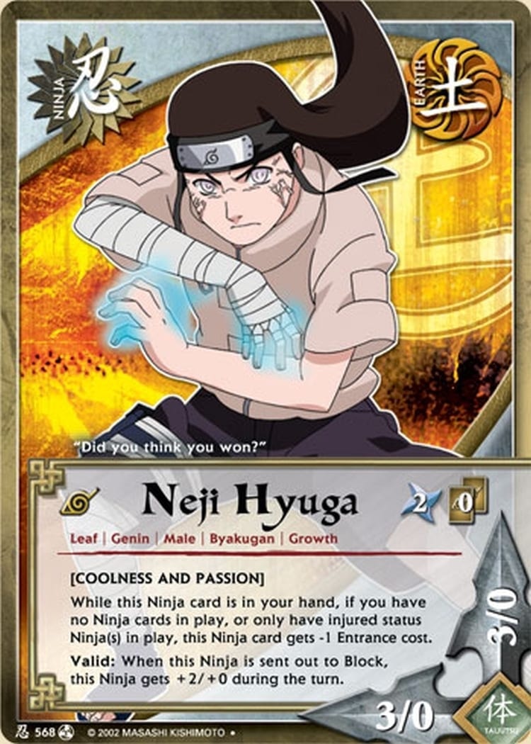 Neji Hyuga card artwork