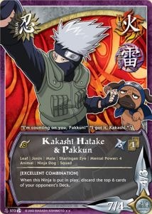 Kakashi Hatake & Pakkun card artwork