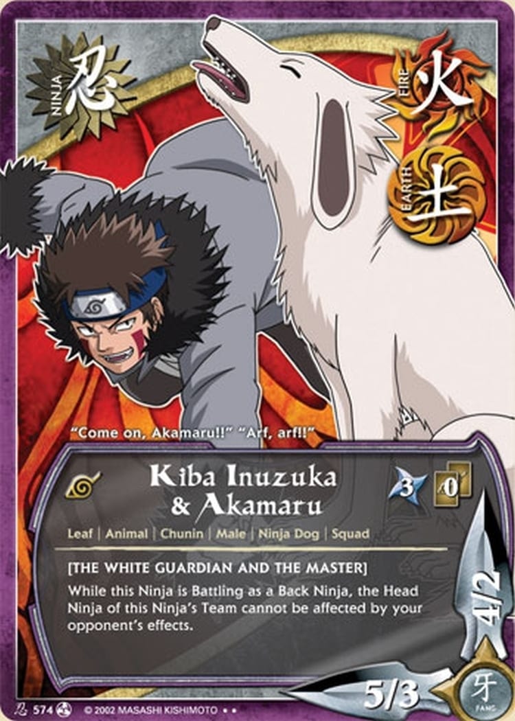 Kiba Inuzuka & Akamaru card artwork